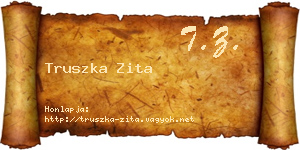 Truszka Zita névjegykártya